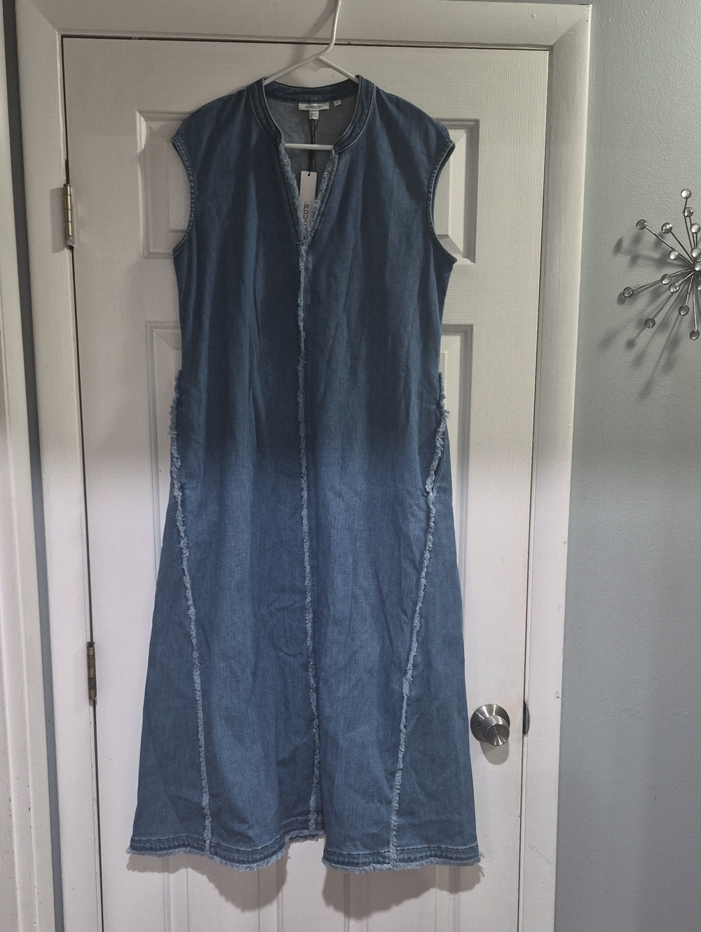 NWT Chico’s Denim Maxi Dress sz 1